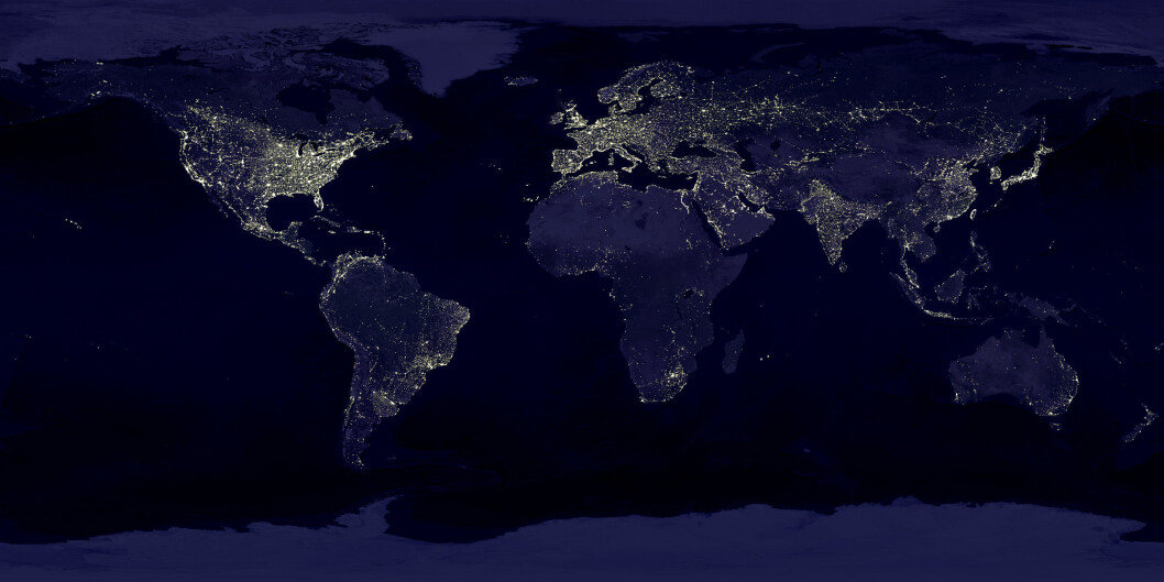 Earth’s City Lights, from NASA’s Visible Earth catalog. Data from 1994–1995, visualization created in 2000. Earth’s City Lights, from NASA’s Visible Earth catalog. Data from 1994–1995, visualization created in 2000.