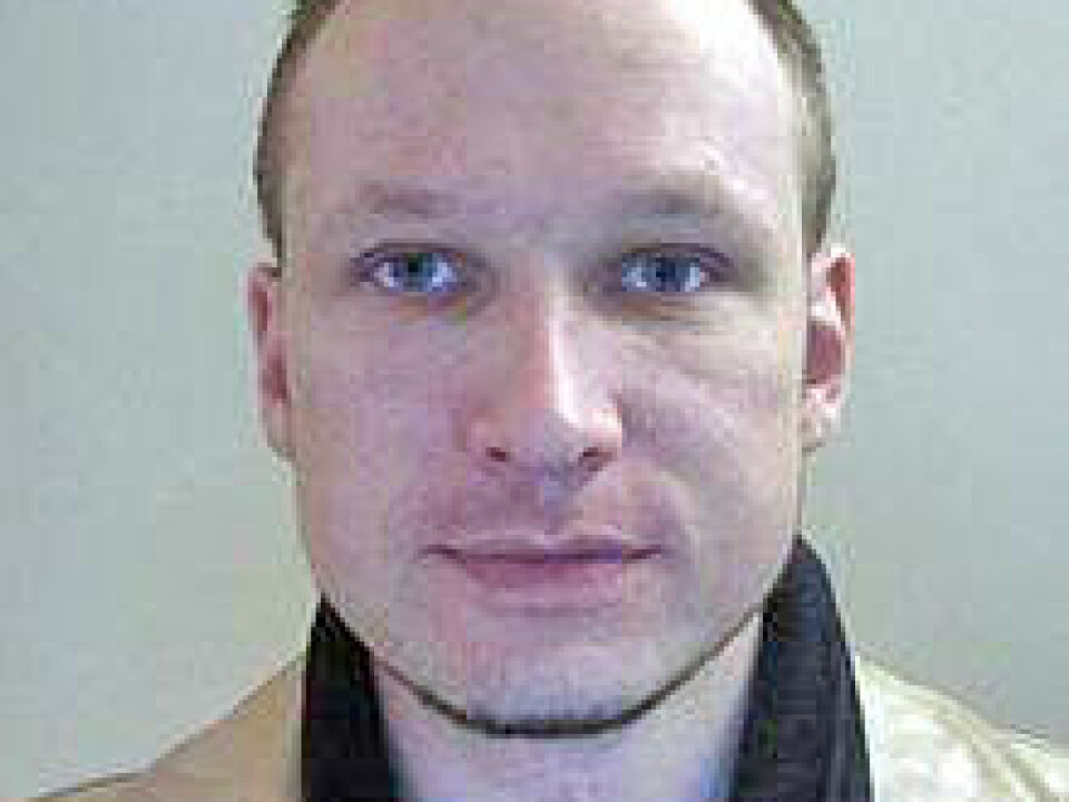 Mass murderer Anders Behring Breivik (Passport photo published by the Norwegian police)
