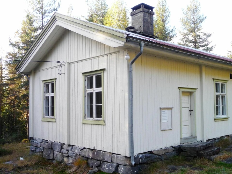 Heie School in Telemark County, built in 1886. It now serves as the Tinn Museum in Rjukan. (Photo reproduced courtesy of Leidulf Mydland/NIKU)