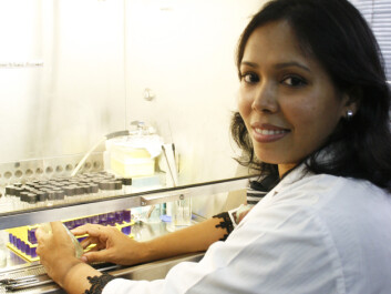 The results from the research project can be used as a base for an oral vaccine. PhD student Fatema Moni Chowdhury works on biological testing. (Photo: Frøy Katrine Myrhol) The results from the research project can be used as a base for an oral vaccine. PhD student Fatema Moni Chowdhury works on biological testing. (Photo: Frøy Katrine Myrhol)