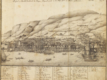 The old quayside Bryggen in Bergen was a hub for the Hanseatic League in Norway. Drawing by Johan Joachim Reichborn in 1768. (Photo: Wikimedia Commons) The old quayside Bryggen in Bergen was a hub for the Hanseatic League in Norway. Drawing by Johan Joachim Reichborn in 1768. (Photo: Wikimedia Commons)