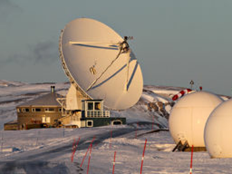The geodetic observatory operated by the Norwegian Mapping Authority (NMA) at Ny-Ålesund. (Photo: Bjørn-Owe Holmberg)