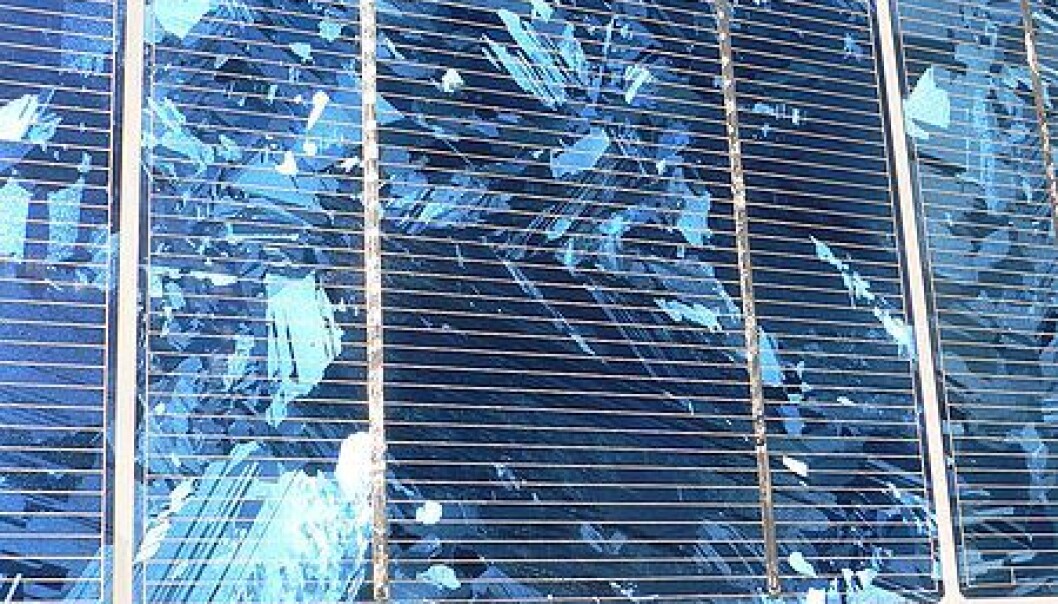 Polycristalline silicon wafer in photovoltaic module. (Photo: Wikipedia Commons) Polycristalline silicon wafer in photovoltaic module. (Photo: Wikipedia Commons)
