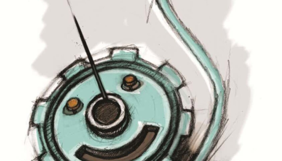 A ball bearing – or a slide bearing around an axle – needs lubricating at all times. (Illustration: Line Halsnes)