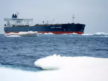 Shipping traffic in the Arctic is increasing. The reinforced supertanker Vladimir Tikhonov last year sailed from Murmansk to Asia and is the largest ship to complete a successful transit of the Northern Sea Route. (Photo: SCF Group Sovcomflot)