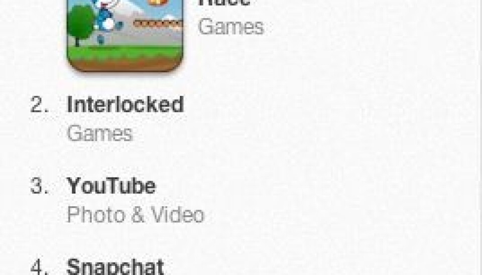 The game is on the top of the iTunes App Store list. (Photo: Screenshot)