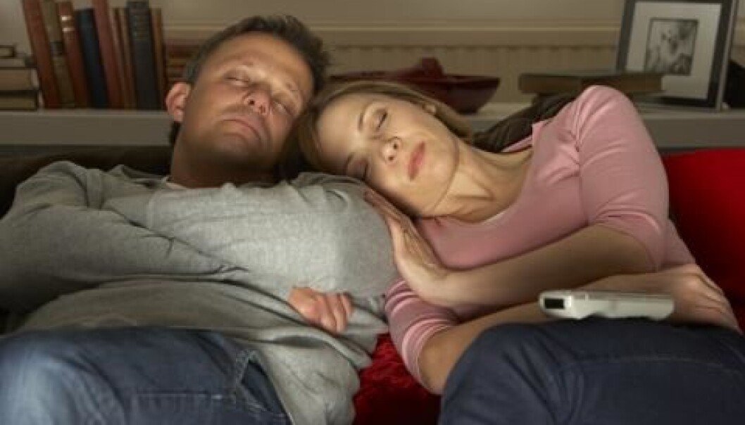 The TV screen is buzzing with activity but you doze off. (Photo: Colourbox) The TV screen is buzzing with activity but you doze off. (Photo: Colourbox)
