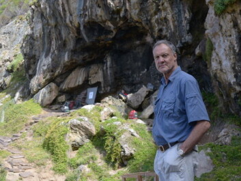 Professor Christopher Henshilwood outside Blombos Cave in South Africa, where his work combines excavations with climate simulations better to understand human history. (Photo: TRACSYMBOLS) Professor Christopher Henshilwood outside Blombos Cave in South Africa, where his work combines excavations with climate simulations better to understand human history. (Photo: TRACSYMBOLS)