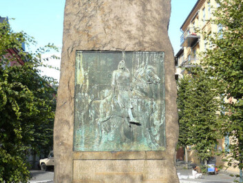 A monument of the Saga King is centred in Harald Hardråde’s Circle in Oslo. But no such monument is found in Trondheim at his burial site. (Photo: Chell Hill) A monument of the Saga King is centred in Harald Hardråde’s Circle in Oslo. But no such monument is found in Trondheim at his burial site. (Photo: Chell Hill)