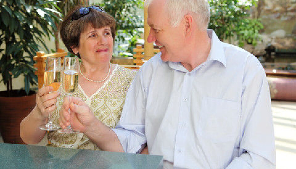 Divorce rates for couples with high alcohol consumption are greater than those whose consumption is moderate. But the couples at greatest risk are those in which the wife drinks heavily while the husband either refrains from drinking or drinks very little. (Photo: Colourbox)