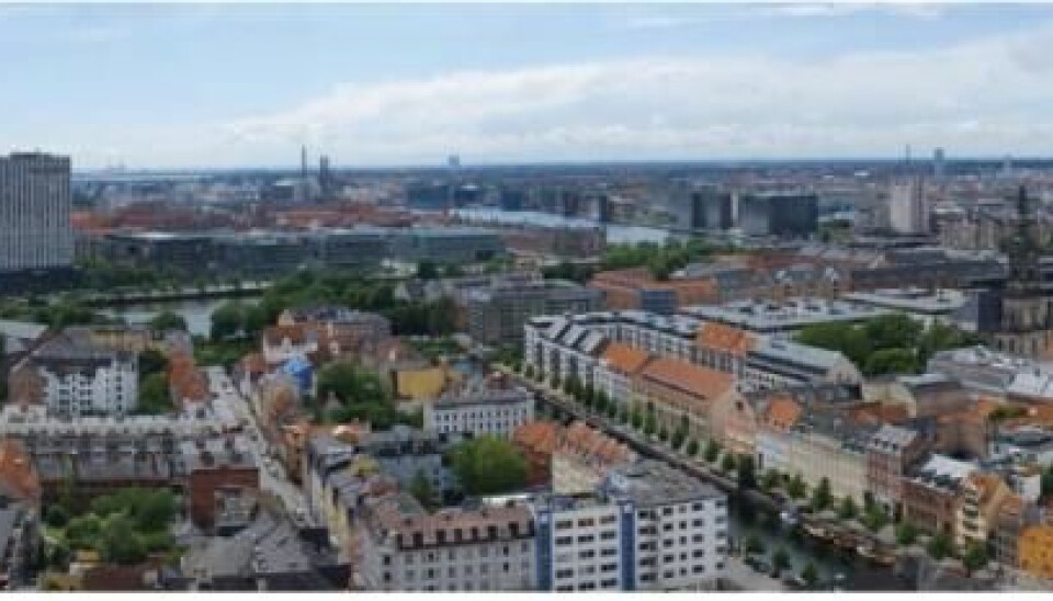 The Copenhagen skyline, with the Radisson Blu Scandinavia hotel on the left. The city has agreed to allow the building to be extended by 10 floors. (Photo: Rasmus Ole Rasmussen)