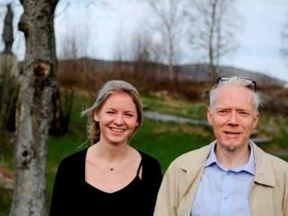 Katrine Holm Reiso and Øivind Anti Nilsen. (Photo: Helge Skodvin)