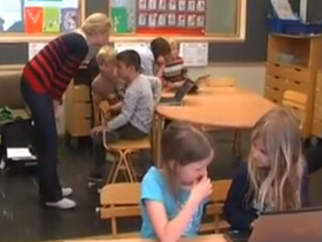 Pupils participating in Integrated Write to Learn trials. (Photo: Arne Trageton/YouTube) Pupils participating in Integrated Write to Learn trials. (Photo: Arne Trageton/YouTube)