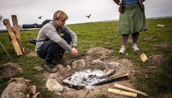 Archeologists burn pigs to investigate historical mystery