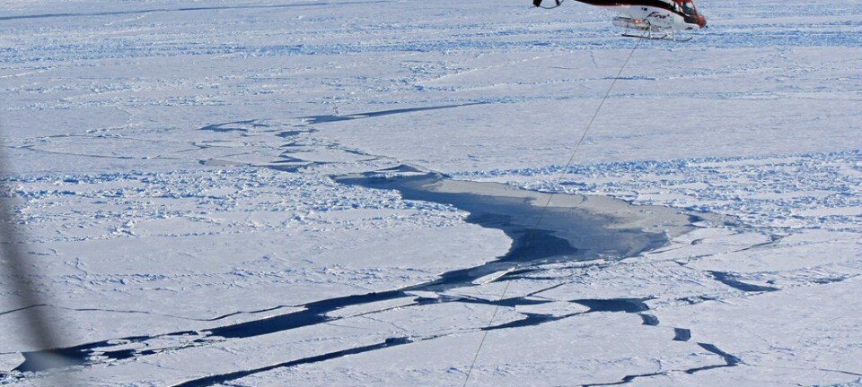 Helicopter sensor improves Arctic ice volume surveys