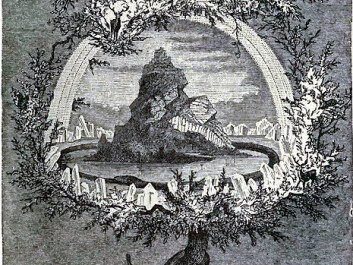 Yggdrasil, the cosmological sacred tree which was supposed to contain all the nine worlds of Norse mythology, as depicted by Friedrich Wilhelm Heine in 1886. (Wikimedia Commons) Yggdrasil, the cosmological sacred tree which was supposed to contain all the nine worlds of Norse mythology, as depicted by Friedrich Wilhelm Heine in 1886. (Wikimedia Commons)