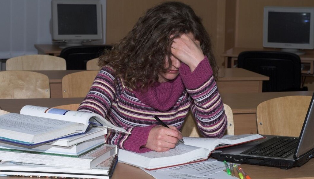 Half of all Swedish 16-year-old girls experience chronic and severe stress. (Photo: Colourbox) Half of all Swedish 16-year-old girls experience chronic and severe stress. (Photo: Colourbox)