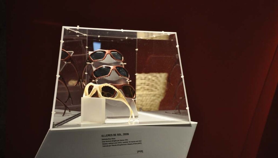 3D printing can make products that are specially tailored to individual customers, like these sunglasses by Kathinka Bene at AHO. (Photo: AHO)