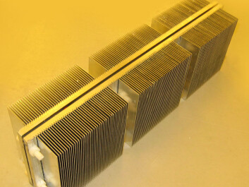 A heat pump with a thermoelectric element (Photo: Jan Kåre Bording, University of Stavanger) A heat pump with a thermoelectric element (Photo: Jan Kåre Bording, University of Stavanger)