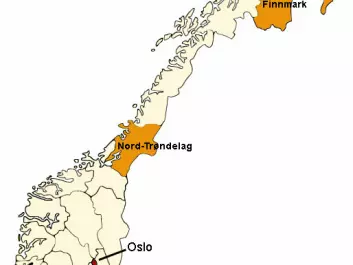 One sleep study was done in Nord-Trøndelag, which is a county south of the polar circle. Other Norwegian sleep studies have been done in the city of Tromsø and in the county for Finnmark, both north of the polar circle.