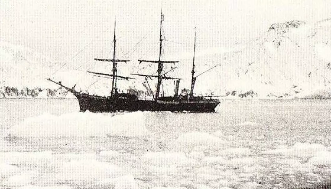 The Swedish sailing vessel Antarctic was used in mapping Antarctica in the beginning of the 20th century but sunk in the icy Weddell Sea in 1903.  New findings indicate that the ship could be well preserved. (Photo: Wikimedia Creative Commons)