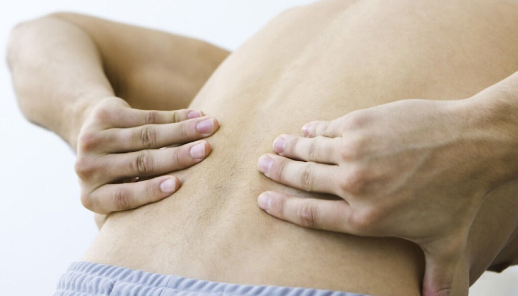 Lumbar pain costs society a fortune and makes life miserable for the sufferers. (Photo: Colourbox) Lumbar pain costs society a fortune and makes life miserable for the sufferers. (Photo: Colourbox)