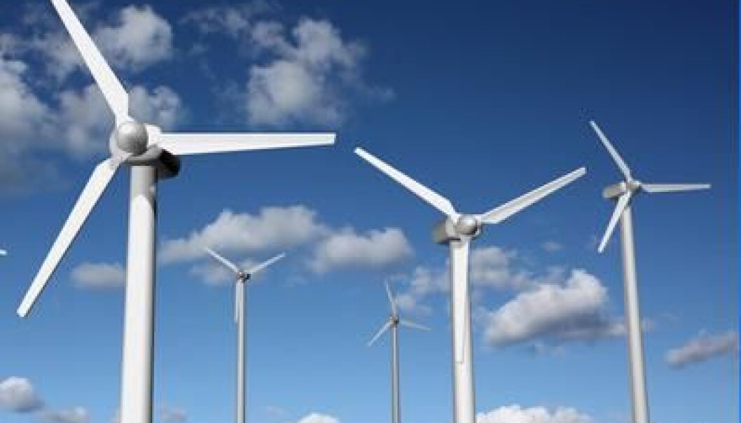Surplus wind power from periods of strong winds currenlty cannot be stored to compensate for calm spells. This could be rectified if scientists succeed in developing large batteries based on liquid metal. (Photo: Colourbox) Surplus wind power from periods of strong winds currenlty cannot be stored to compensate for calm spells. This could be rectified if scientists succeed in developing large batteries based on liquid metal. (Photo: Colourbox)