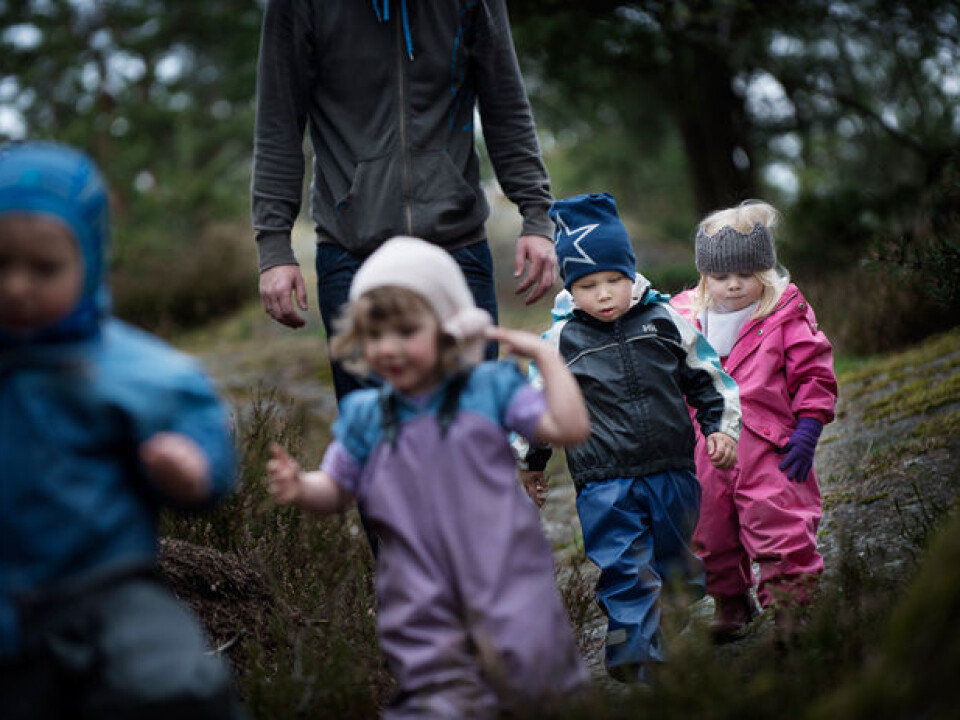 Henrik Rosted Neegaard (right) believes that playground safety inspectors lack insight into children's needs for risk-taking play and physical challenges. (Photo: Benjamin A. Ward)