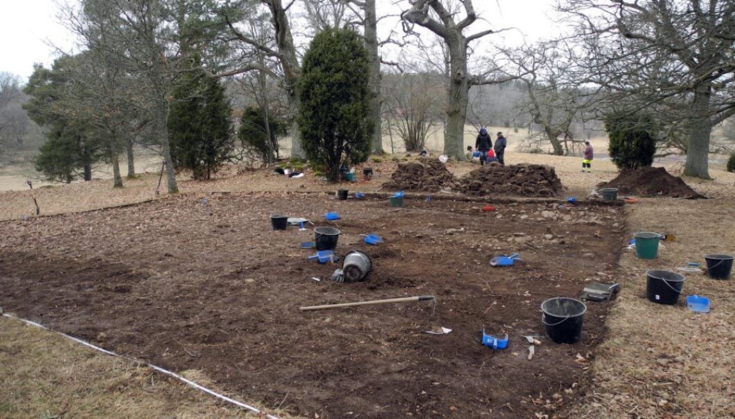 The excavation site at Västra Vång in Blekinge. (Photo: Max Jahrehorn, Blekinge Museum) The excavation site at Västra Vång in Blekinge. (Photo: Max Jahrehorn, Blekinge Museum)