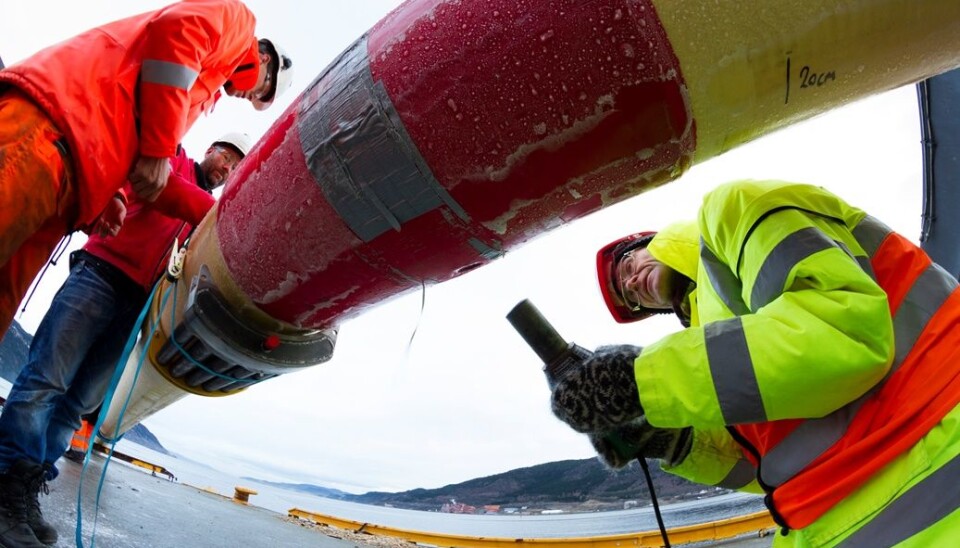 At Orkanger, 250 metres of pipe will be deployed in the sea for testing. (Photo: SINTEF)