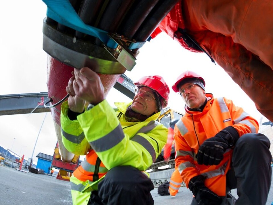 This is just a small fraction of the length of a real oil pipeline, many of which are more than 100 kilometres long. (Photo: SINTEF)