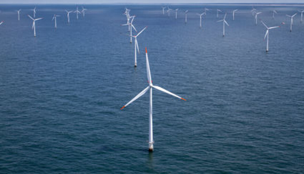 Offshore wind parks are currently only found in shallow water. They will have to float when placed further from land. This means the rotor will spin with the wind while the entire tower bobs around with the waves. (Photo: Colourbox) Offshore wind parks are currently only found in shallow water. They will have to float when placed further from land. This means the rotor will spin with the wind while the entire tower bobs around with the waves. (Photo: Colourbox)