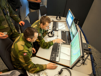 Computers are an important part of future warfare, but it's not going to look like a movie. (Photo: FFI) Computers are an important part of future warfare, but it's not going to look like a movie. (Photo: FFI)