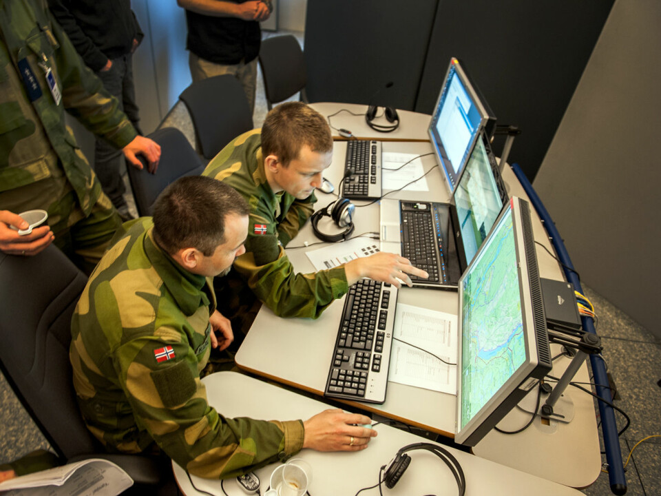 Computers are an important part of future warfare, but it's not going to look like a movie. (Photo: FFI)