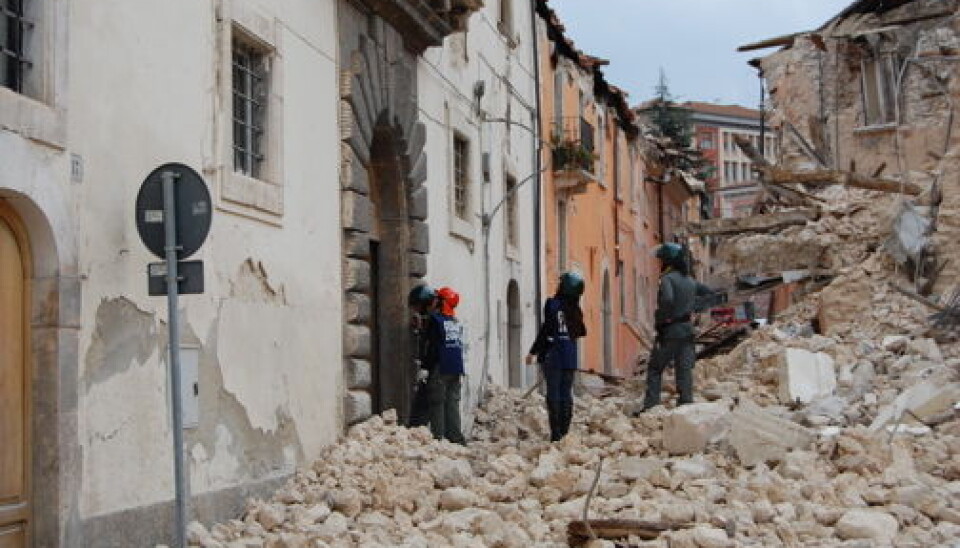 In 2009, a magnitude 6.3 earthquake struck the village of L’Aquila, in the Apennines, killing more than 300 people. enpasedecentrale/wikicommons)