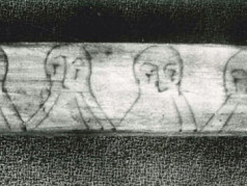 A rune stick from the Wharf in Bergen testifies to a mischievous use of runic writing. The lines in the beards of these men comprise a message, written in cipher runes. (Photo: Aslak Liestøl/ Museum of Cultural History, University of Oslo) A rune stick from the Wharf in Bergen testifies to a mischievous use of runic writing. The lines in the beards of these men comprise a message, written in cipher runes. (Photo: Aslak Liestøl/ Museum of Cultural History, University of Oslo)