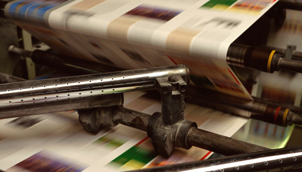 It might be in a century; it might be in just 15 years. Researchers are unable to predict when the last newspaper will be printed. (Photo: Colourbox)