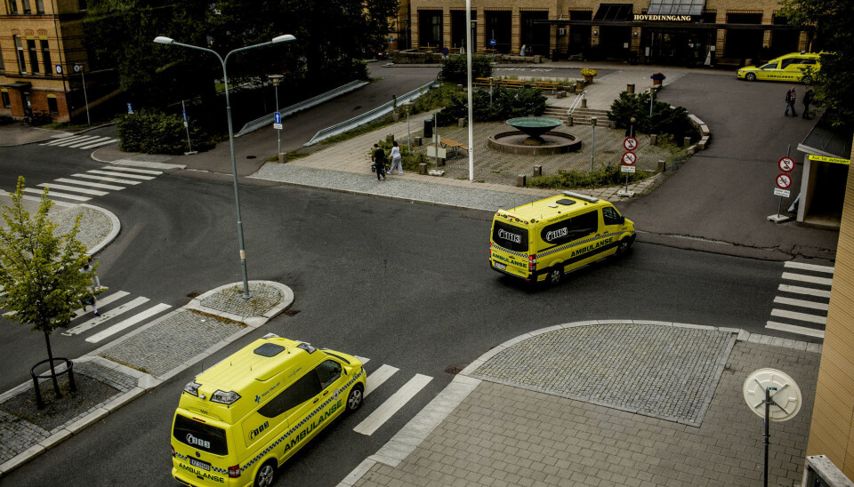 In front of Ullevål Hospital in Oslo, Norway. One of the four hospitals that were merged into one giant hospital 2009. (Photo: Stian Lysberg Solum, NTB Scanpix)
