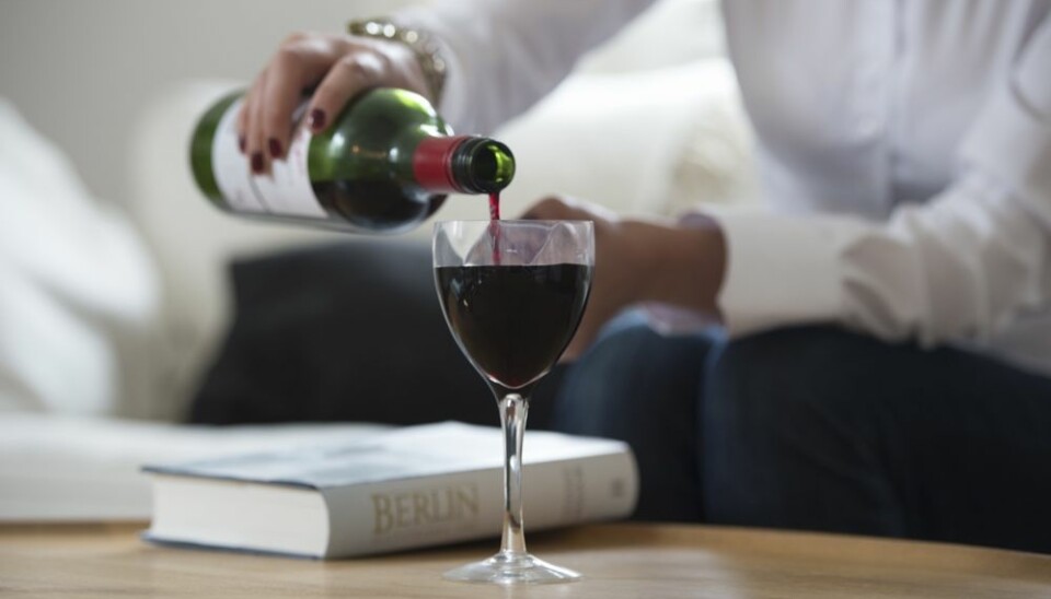 A glass of red wine is said to be good for the hearts of middle-aged people. But there are no documented health benefits from alcohol in the elderly. (Photo: Colourbox)