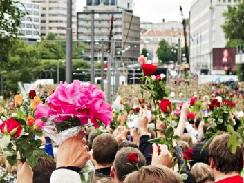 Tens of thousands expressed their solidarity, sympathy and support for the victims of the terrorist attack three days later in a the so-called rose parade, a spontaneous demonstration in downtown Oslo on 25 July 2011. (Photo: Trond J. Strøm/Aftenposten) Tens of thousands expressed their solidarity, sympathy and support for the victims of the terrorist attack three days later in a the so-called rose parade, a spontaneous demonstration in downtown Oslo on 25 July 2011. (Photo: Trond J. Strøm/Aftenposten)