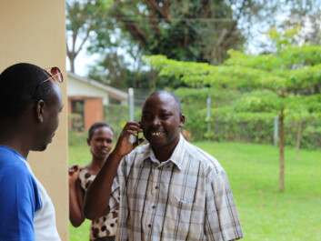 "We need to transfer research into practice. Research which only lives between its two covers on a bookshelf is of no value," says Chris Serwaniko (right). (Photo:
Runo Isaksen, SIU) "We need to transfer research into practice. Research which only lives between its two covers on a bookshelf is of no value," says Chris Serwaniko (right). (Photo:
Runo Isaksen, SIU)