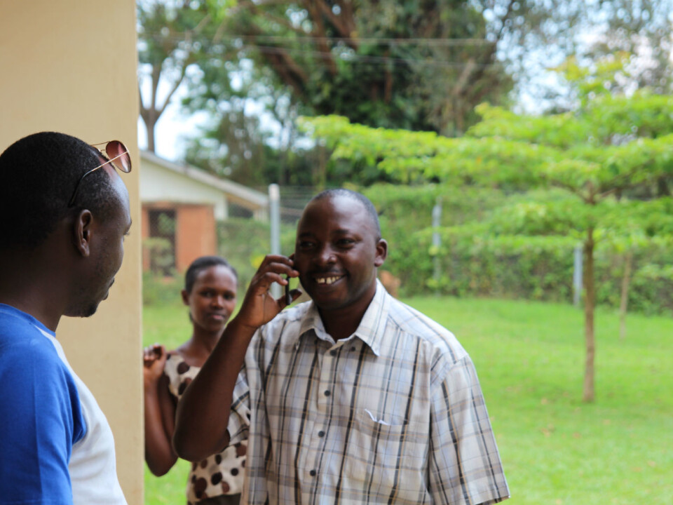 'We need to transfer research into practice. Research which only lives between its two covers on a bookshelf is of no value,' says Chris Serwaniko (right). (Photo:
Runo Isaksen, SIU)