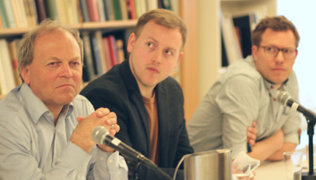 Tore Bjørgo (left), Lars Erik Berntzen and Jacob Ravndal all research right-wing extremist groups. At a recent workshop it emerged that several researchers have been contacted by Anders Behring Breivik, who is in jail for a massacre that claimed 77 lives in 2011. (Photo: Johanne Severinsen) Tore Bjørgo (left), Lars Erik Berntzen and Jacob Ravndal all research right-wing extremist groups. At a recent workshop it emerged that several researchers have been contacted by Anders Behring Breivik, who is in jail for a massacre that claimed 77 lives in 2011. (Photo: Johanne Severinsen)