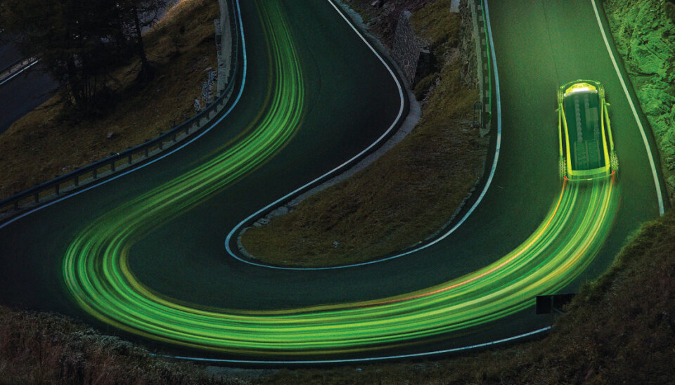Magnetic fields in electric cars are well below the limiting values, according to a comprehensive study. (Illustration: Geir Mogen/SINTEF)