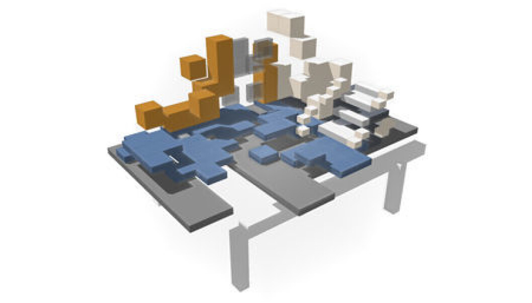 A generative system could generate a large number of different building models very quickly. (Illustration: AHO) A generative system could generate a large number of different building models very quickly. (Illustration: AHO)