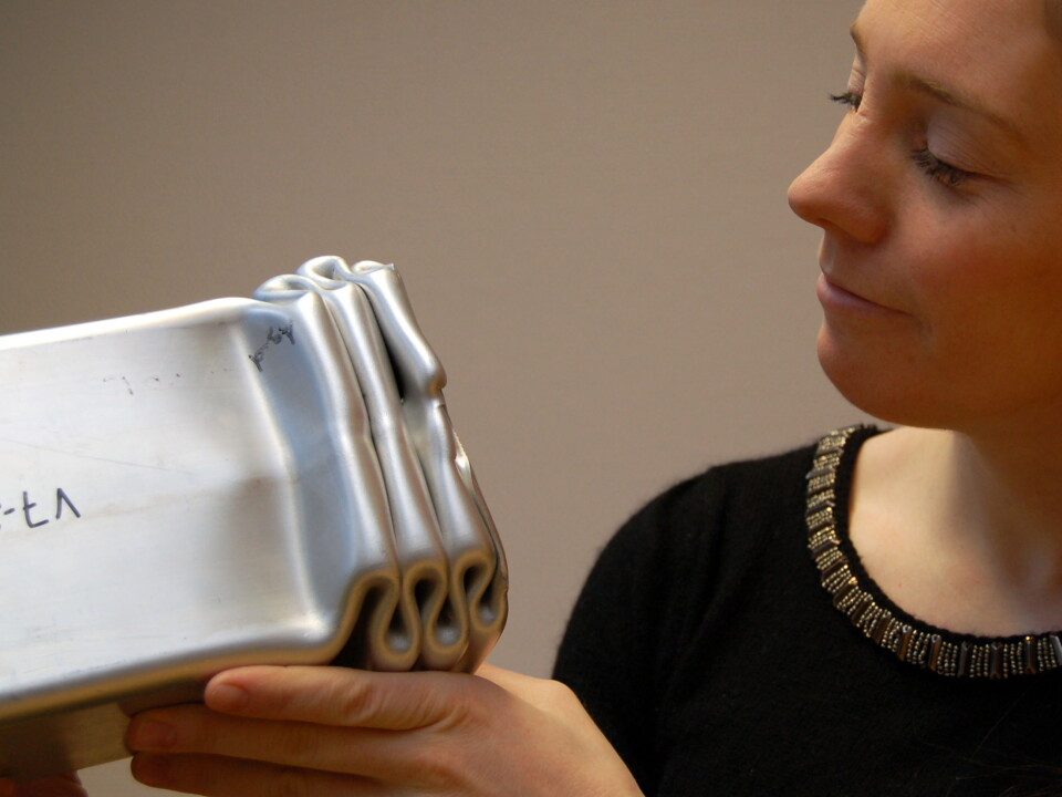 What takes place at atomic level in a vehicle’s crash-box when we collide? Inga Gudem Ringdalen and her colleagues are providing new knowledge of this topic in order to make cars safer. (Photo: SINTEF/Svein Tønseth)