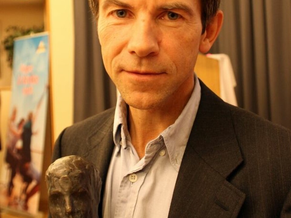 Dag O. Hessen, after winning a Norwegian award for academic freedom and information, Akademikerprisen, in 2010. (Photo: Wikimedia Commons)