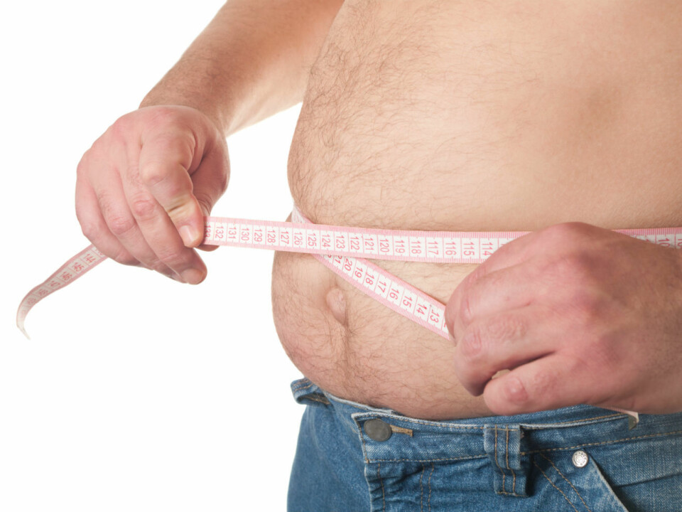 Men who put on weight tend to develop a paunch. Abdominal fat is linked to a number of negative health factors. (Photo: Colourbox.no)