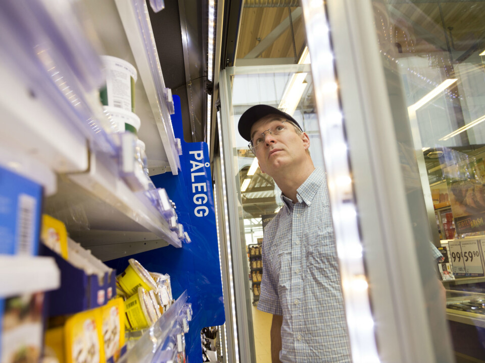 SINTEF research scientist Armin Hafner chose non-standard energy conservation technologies for the award-winning supermarket. Measurements of energy consumption will now lay the foundations for less expensive series production of systems that other stores can also use. (Photo: SINTEF/Thor Nielsen)