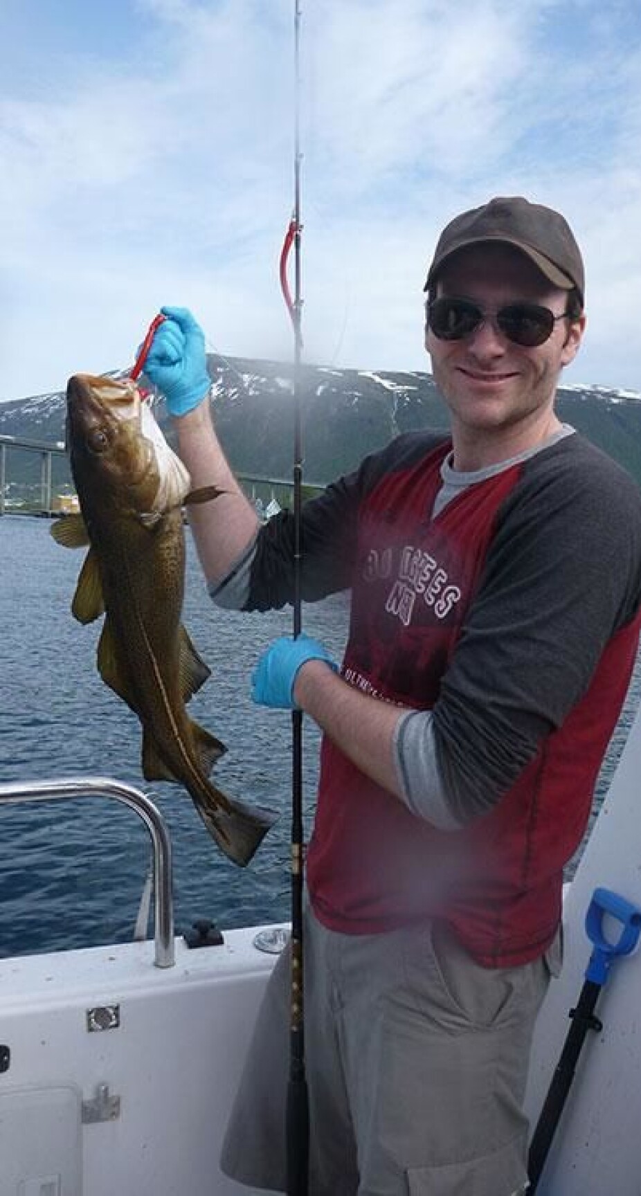 Researcher Nicholas Warner. (Photo: Guttorm Christensen, Akvaplan-niva AS)